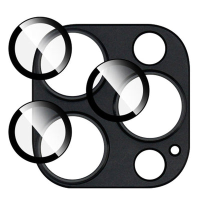 For iPhone 15 Pro Max / 15 Pro IMAK Metal Armor Premium Camera Protector Film(Black)