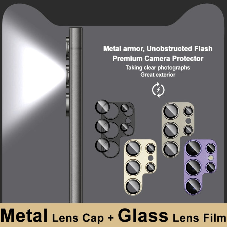 For Samsung Galaxy S24 Ultra 5G IMAK Metal Armor Premium Camera Protector Film(Black)