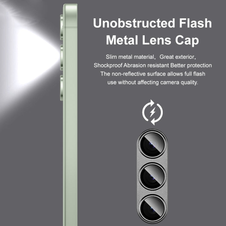 For Samsung Galaxy S24+ 5G IMAK Metal Armor Premium Camera Protector Film(Black)