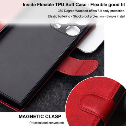 For Samsung Galaxy S24 Ultra 5G IMAK Count Series Flip Leather Phone Case(Red)