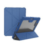 For iPad Pro 11 2025 / 2024 NILLKIN Bumper Pro Multi-angle Folding Style Tablet Leather Case(Blue)