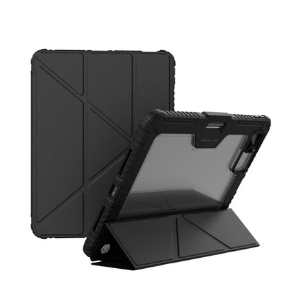 For iPad Pro 13 2025 / 2024 NILLKIN Bumper Pro Multi-angle Folding Style Tablet Leather Case(Black)
