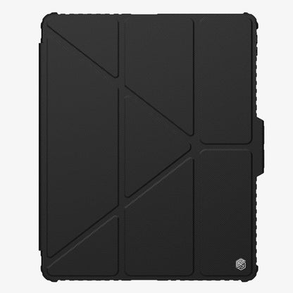 For iPad Pro 13 2025 / 2024 NILLKIN Bumper Pro Multi-angle Folding Style Tablet Leather Case(Black)