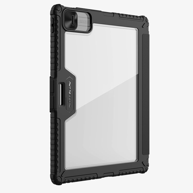 For iPad Pro 13 2025 / 2024 NILLKIN Bumper Pro Multi-angle Folding Style Tablet Leather Case(Black)