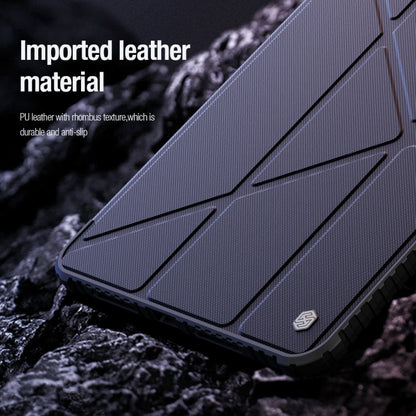 For iPad Pro 13 2025 / 2024 NILLKIN Bumper Pro Multi-angle Folding Style Tablet Leather Case(Black)