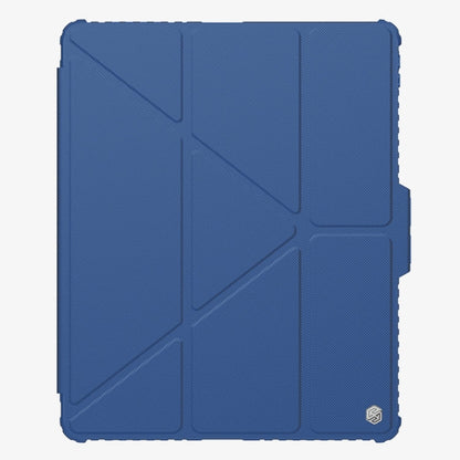 Pour iPad Pro 13 2025 / 2024 Étui en cuir NILLKIN Bumper Pro multi-angles pliable pour tablette (bleu)