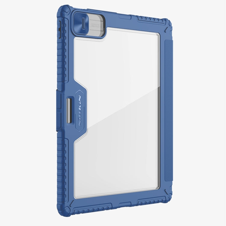 Pour iPad Pro 13 2025 / 2024 Étui en cuir NILLKIN Bumper Pro multi-angles pliable pour tablette (bleu)