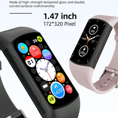 Spovan H7 BT5.3 IP67 1.47 inch Smart Sport Watch, Support Bluetooth Call / Sleep / Blood Oxygen / Heart Rate / Blood Pressure Health Monitor(Blue)