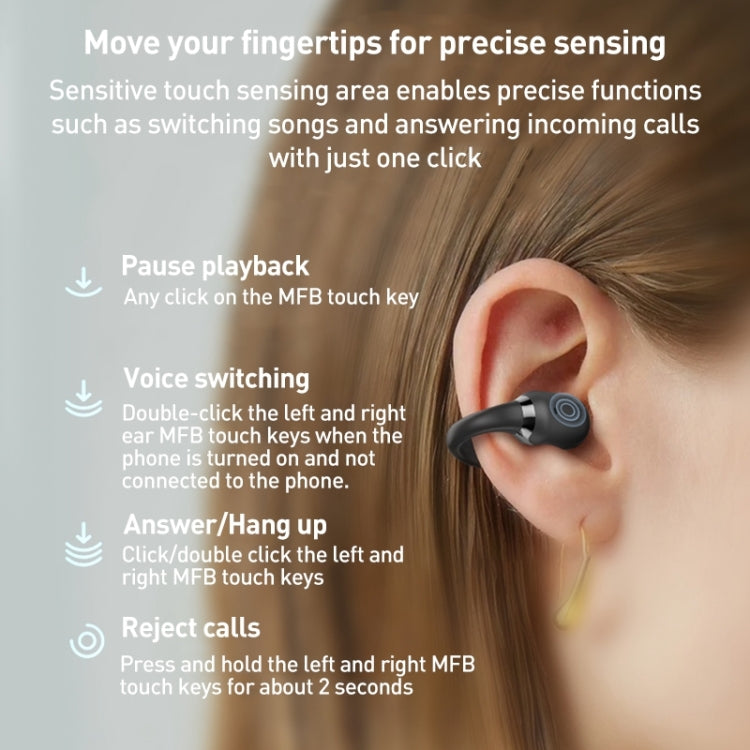 ZGA Symphony GS09S Air Conduction TWS Bluetooth Earphone(Green)