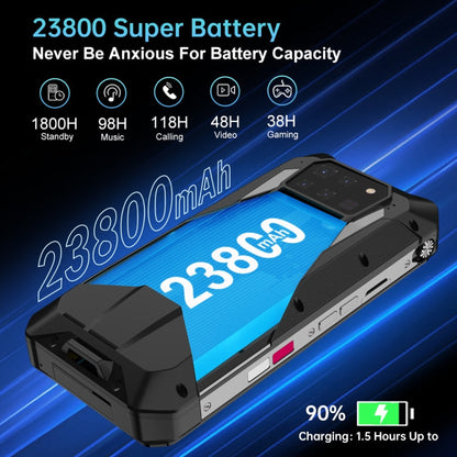 [HK Warehouse] Unihertz Tank 3 Pro 5G / 8849, 16GB+512GB, Projector, 200MP Camera, Night Vision, 23800mAh Battery, 6.79 inch Android 13 Dimensity 8200 Octa Core, Network: 5G(Black)