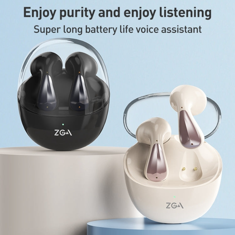 ZGA GS11 Amber True Wireless Bluetooth Earphone(Beige)