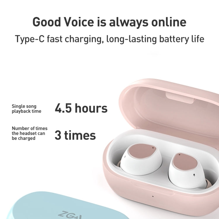 ZGA GS14 Candy Mini Wireless Bluetooth Earphone(Pink)