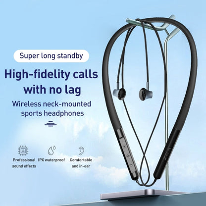ZGA SP02 Neck-mounted Sports Bluetooth Earphone(Black)