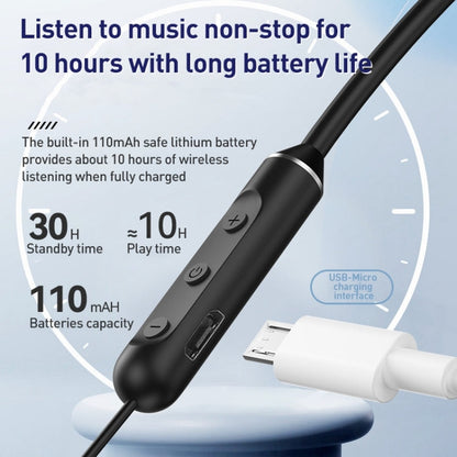 ZGA SP03 Neck-mounted Sports Bluetooth Earphone(Black)