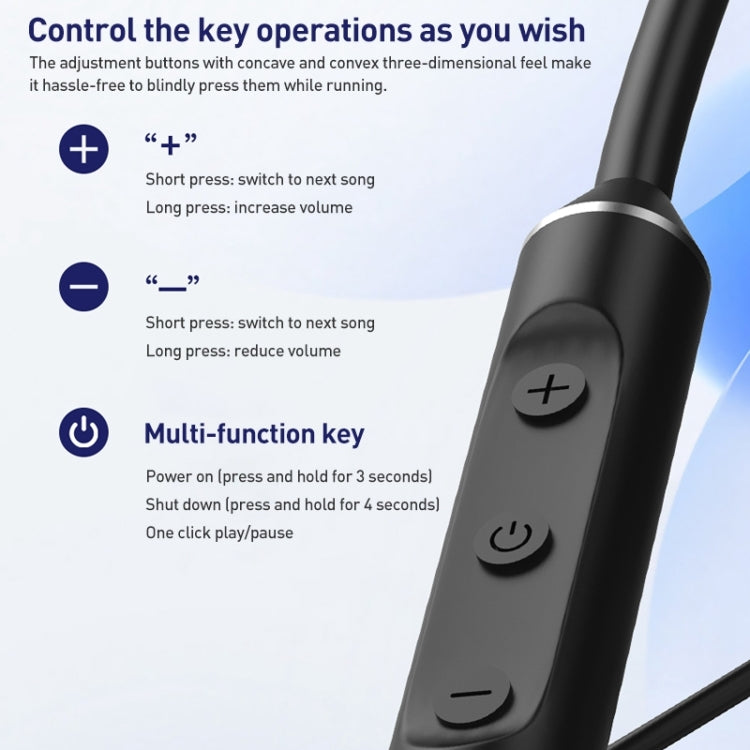 ZGA SP03 Neck-mounted Sports Bluetooth Earphone(Black)