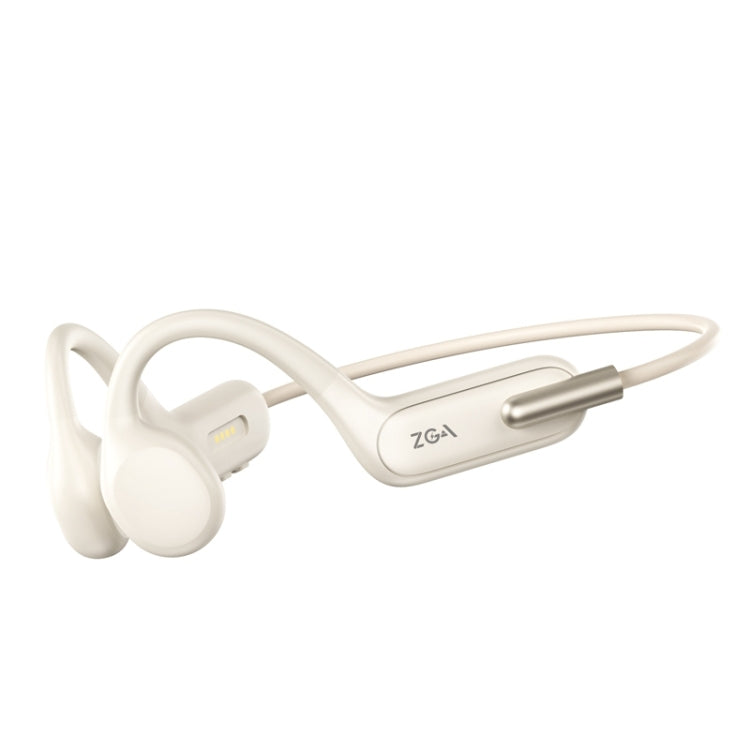 ZGA SP06 Waterproof Bone Conduction Bluetooth Sports Earphone(White)