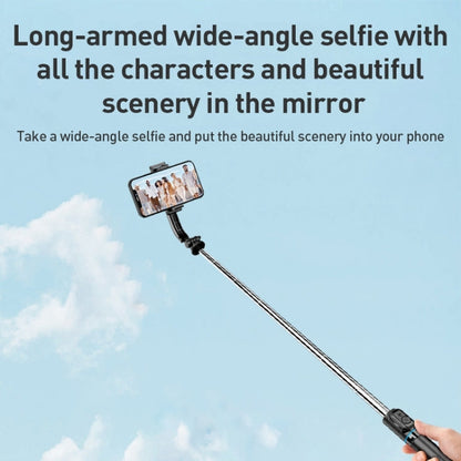 ZGA S01 Bluetooth Remote Control Detachable Tripod Selfie Stick(Black)