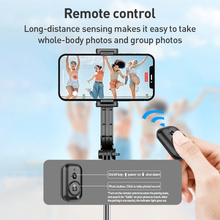 ZGA S01 Bluetooth Remote Control Detachable Tripod Selfie Stick(Black)