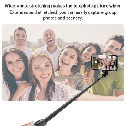 Télécommande Bluetooth ZGA S02 Trépied caché Perche à selfie (Noir)