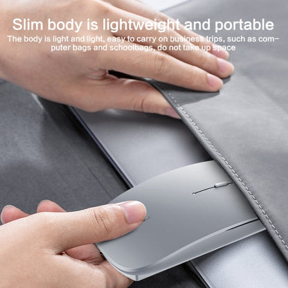 ZGA Chinchilla Dual Mode Wireless 2.4G + Bluetooth 5.0 Mouse(Silver)