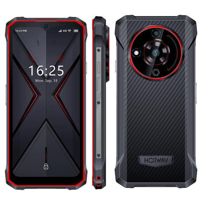 [HK Warehouse] HOTWAV T7 Rugged Phone, 4GB+128GB, 6280mAh, 6.52 inch Android 13 MT8788 Octa Core, Network: 4G, OTG(Red)