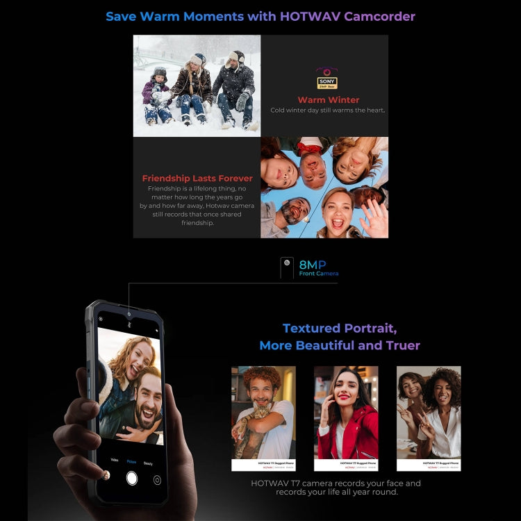 [HK Warehouse] HOTWAV T7 Rugged Phone, 4GB+128GB, 6280mAh, 6.52 inch Android 13 MT8788 Octa Core, Network: 4G, OTG(Red)