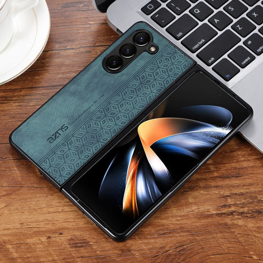 For Samsung Galaxy Z Fold6 AZNS 3D Embossed Skin Feel Phone Case(Green)