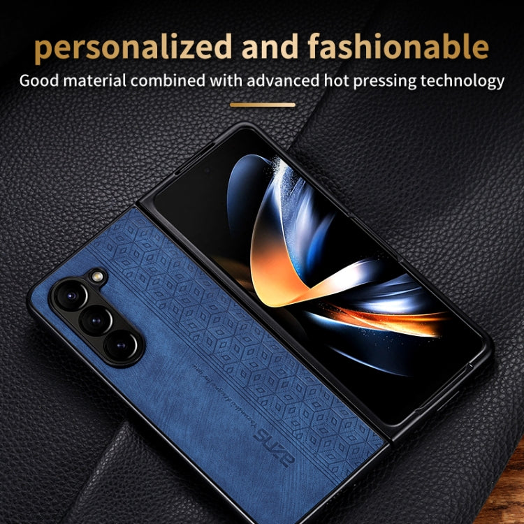 For Samsung Galaxy Z Fold6 AZNS 3D Embossed Skin Feel Phone Case(Brown)