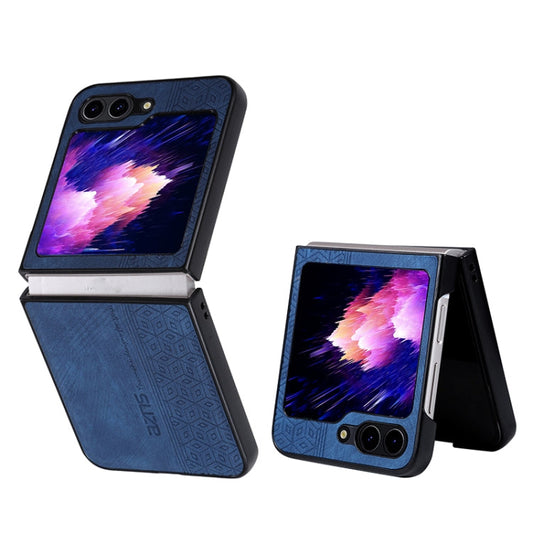 For Samsung Galaxy Z Flip6 / 7 FE AZNS 3D Embossed Skin Feel Phone Case(Blue)