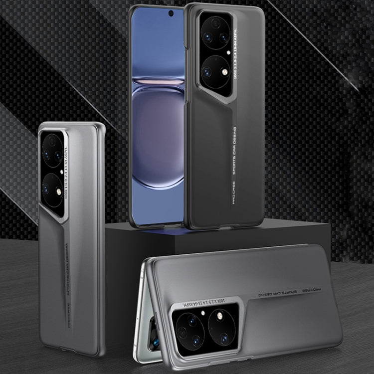 For Huawei P50 Pro GKK Blade Ultra-thin Full Coverage Phone Case(Grey)