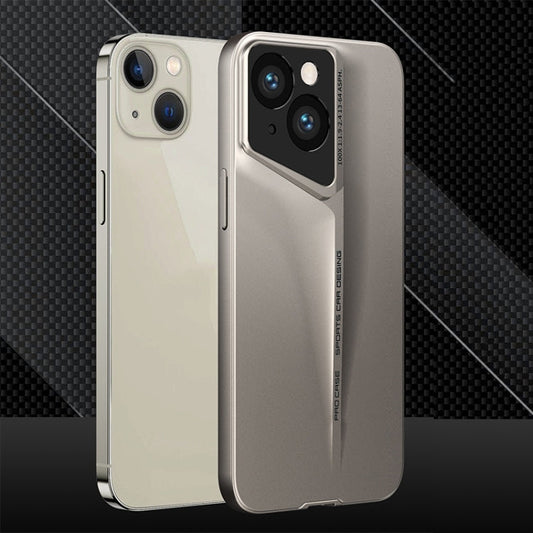 Pour iPhone 14, coque de téléphone GKK Blade ultra-fine à couverture complète (dorée)