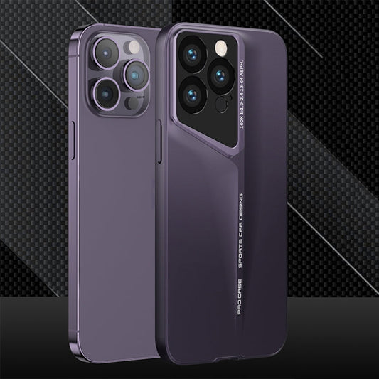 Pour iPhone 14 Pro Max Étui de téléphone GKK Blade ultra-mince à couverture complète (violet)