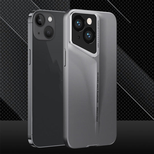For iPhone 15 GKK Blade Ultra-thin Full Coverage Phone Case(Grey)