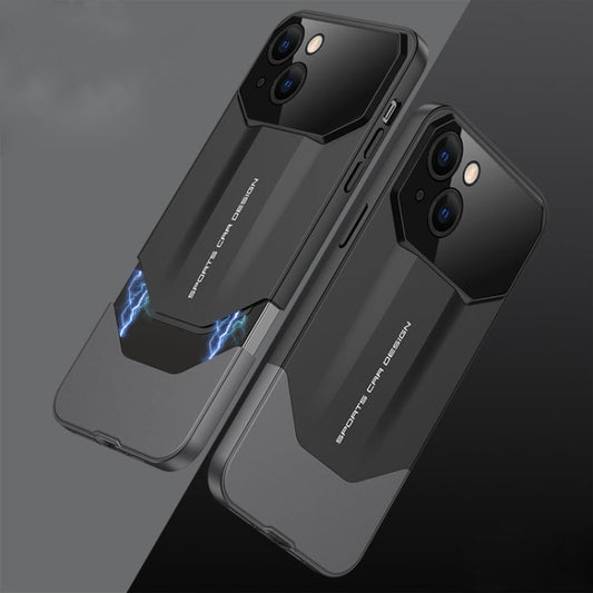 Pour iPhone 14 Étui de téléphone antichoc tout compris GKK Imitation Ultimate Design (Noir)