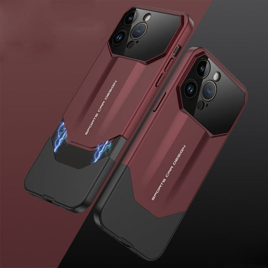 Pour iPhone 14 Pro Max GKK Imitation Ultimate Design Coque de téléphone antichoc tout compris (rouge)