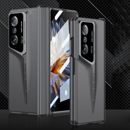 Pour Honor Magic Vs GKK Lame Magnétique Intégrée Coque de Téléphone Ultra-fine à Couverture Complète (Gris)