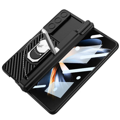 For Samsung Galaxy Z Fold4 GKK Integrated Magnetic Armor Full Coverage Phone Case(Brushed Texture)