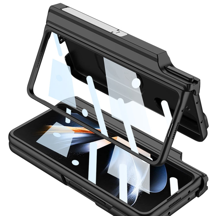 For Samsung Galaxy Z Fold4 GKK Integrated Magnetic Armor Full Coverage Phone Case(Litchi Texture)