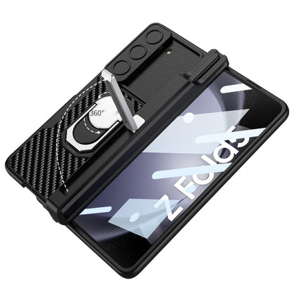 For Samsung Galaxy Z Fold5 GKK Integrated Magnetic Armor Full Coverage Phone Case(Litchi Texture)