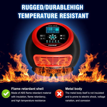 FOXSUR 20A 12V 24V Car / Motorcycle Smart Battery Charger, Plug Type:UK Plug(Red)