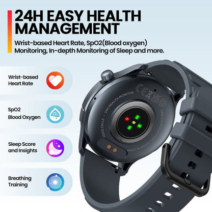 Zeblaze Btalk 3 Pro 1.43 inch BT5.2 Fitness Wellness Smart Watch, Support Bluetooth Call / Sleep / Blood Oxygen / Heart Rate / Blood Pressure Health Monitor(Blue)