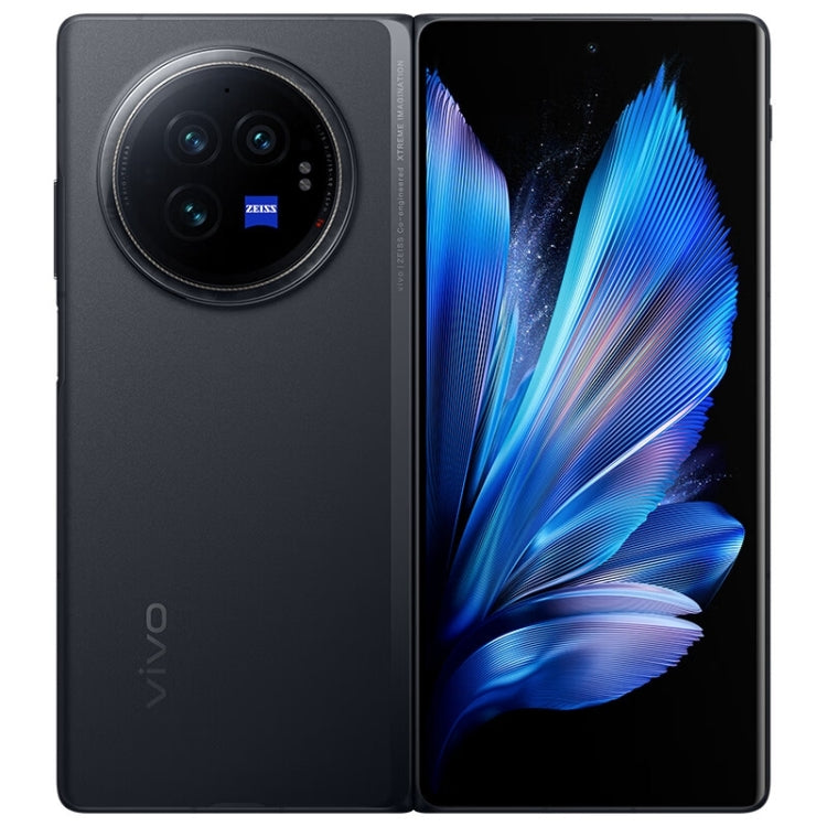 vivo X Fold3, 16 Go+1 To, reconnaissance faciale / identification par empreinte digitale, Android 14 OriginOS 4 Snapdragon 8 Gen 2 Octa Core 3,25 GHz 8,03 pouces + 6,53 pouces, OTG, NFC, réseau : 5G (Noir)