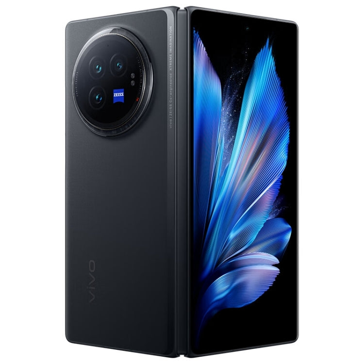 vivo X Fold3, 16 Go+1 To, reconnaissance faciale / identification par empreinte digitale, Android 14 OriginOS 4 Snapdragon 8 Gen 2 Octa Core 3,25 GHz 8,03 pouces + 6,53 pouces, OTG, NFC, réseau : 5G (Noir)