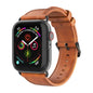 For Apple Watch Series 2 38mm DUX DUCIS Business Genuine Leather Watch Strap(Khaki)
