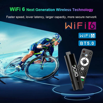 LEMFO DQ10 Allwinner H618 Quad Core ARM Cortex A53 8K HD Android TV Stick, RAM:2GB+16GB (prise US)