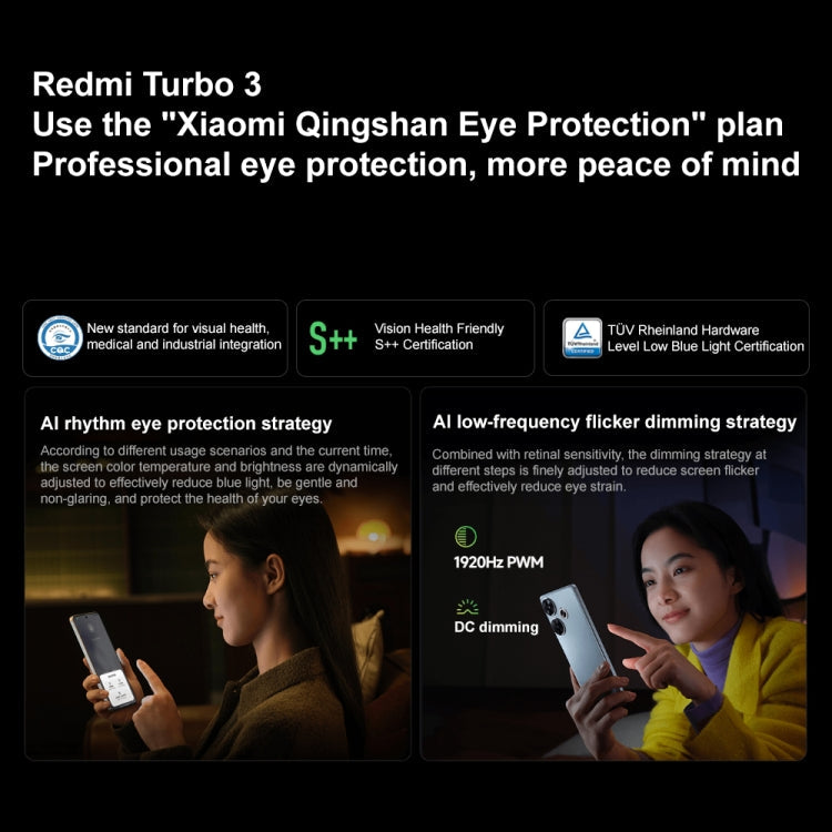 Xiaomi Redmi Turbo 3, 12GB+256GB, 6.67 inch Xiaomi HyperOS Snapdragon 8s Gen 3 Octa Core 3.0GHz, NFC, Network: 5G, Support Google Play(Green)
