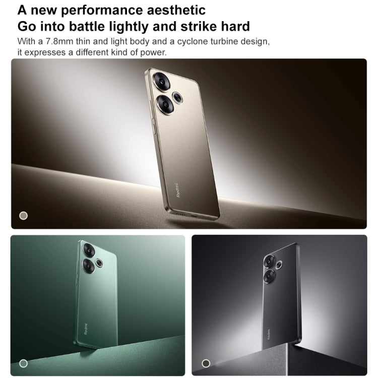 Xiaomi Redmi Turbo 3, 12GB+512GB, 6.67 inch Xiaomi HyperOS Snapdragon 8s Gen 3 Octa Core 3.0GHz, NFC, Network: 5G, Support Google Play(Black)