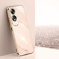 For OPPO A60 4G XINLI Straight Edge 6D Electroplate TPU Phone Case(Pink)
