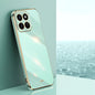 For Honor Play 60 Plus XINLI Straight 6D Plating Gold Edge TPU Phone Case(Mint Green)