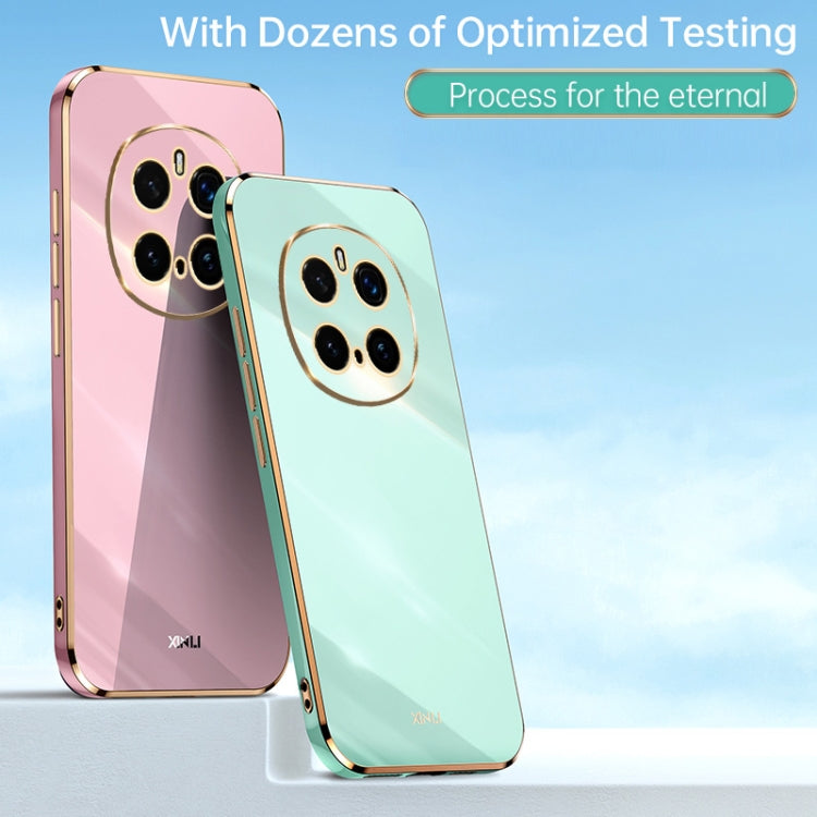 For Honor Magic7 Pro XINLI Straight 6D Plating Gold Edge TPU Phone Case(Celestial Blue)